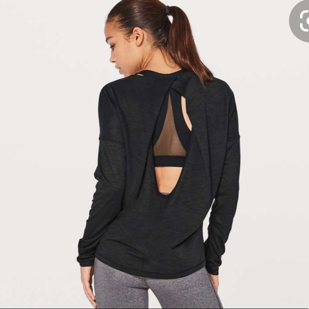 Lululemon Get Set Ling Sleeve NWOT Black